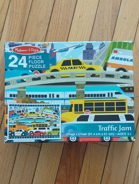 Melissa & Doug Puzzle Da Pavimento Traffic Jam – 24 Pezzi Giganti Per Bambini